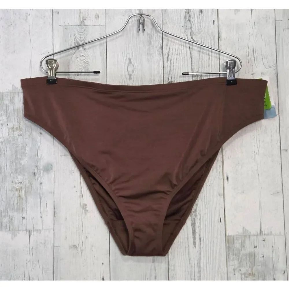 Cacique Bikini Brief (BOTTOM ONLY) Fondue Fudge Brown Sz. 16
